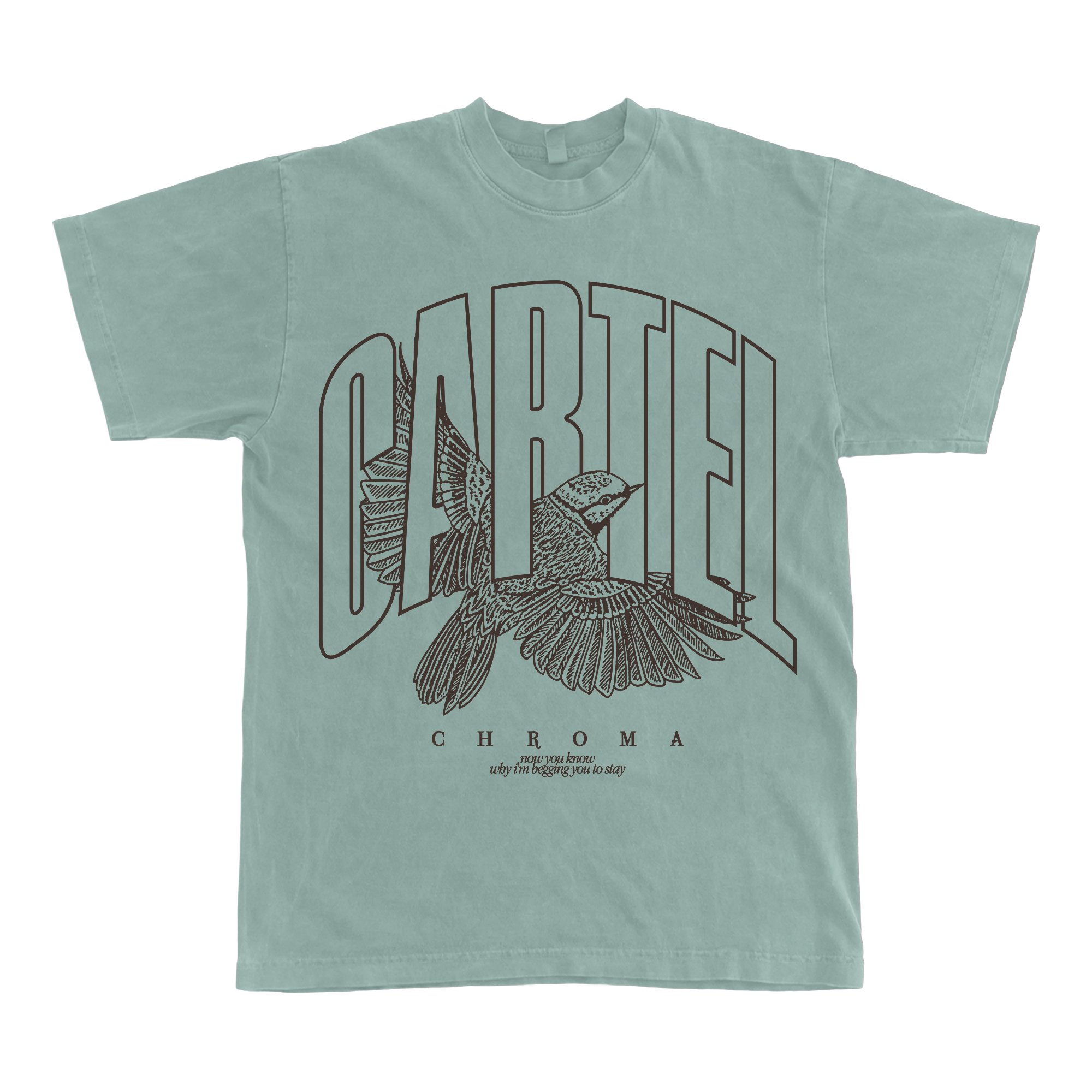 Cartel - Mint Bird Tee (Leftover Tour Stock!)